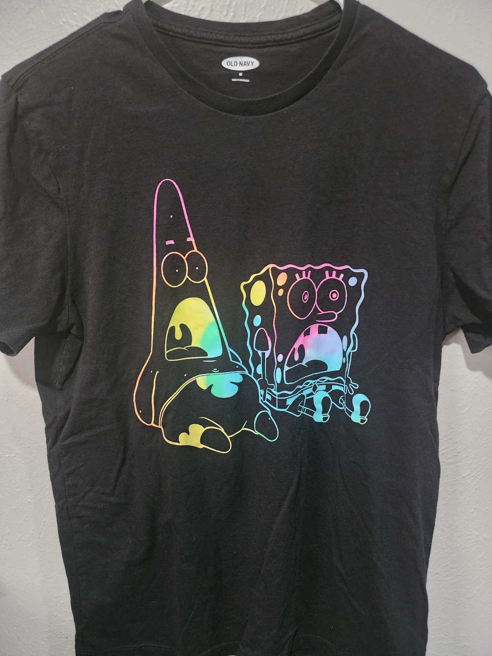 Old Navy SpongeBob & Patrick Rainbow Graphic Tee